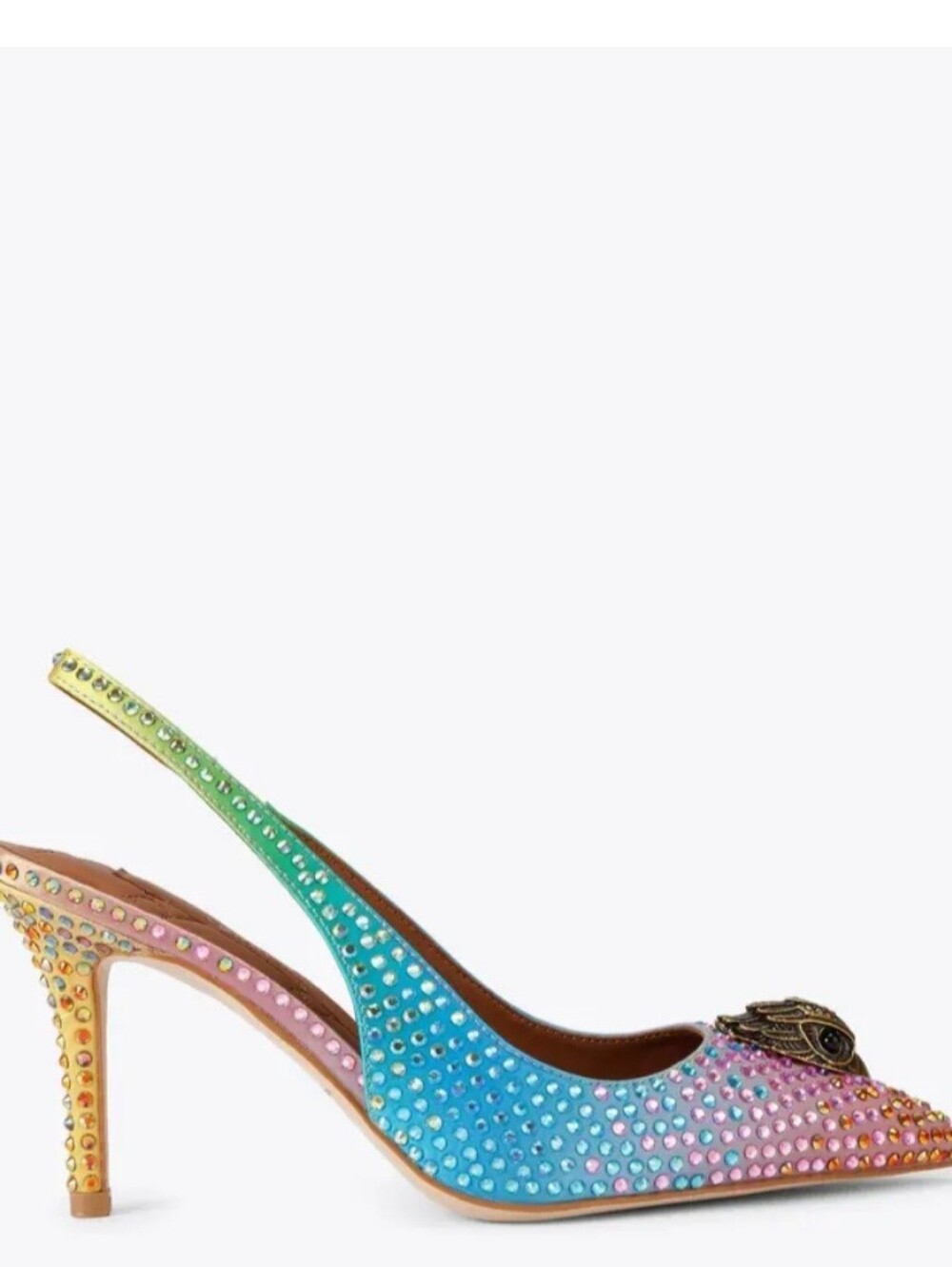 Kurt Geiger London Belgravia High Sling in Multicolor Suede